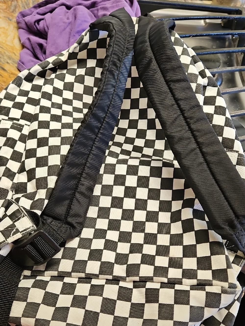 Dickies Black & White checkered backpack